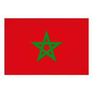 Impression Photo Drapeau du Maroc