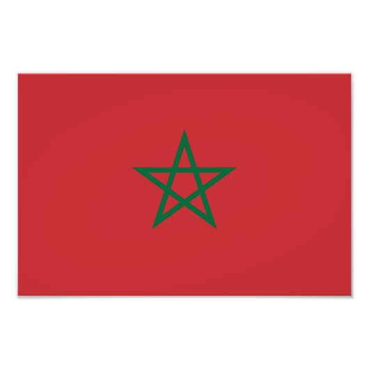 Impression Photo Drapeau du Maroc (Devant)