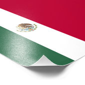 Impression Photo Drapeau du Mexique (Coin)