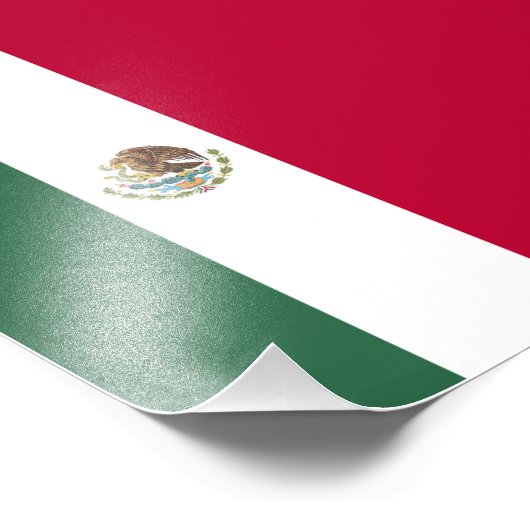 Impression Photo Drapeau du Mexique (Coin)
