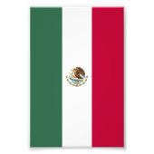 Impression Photo Drapeau du Mexique (Devant)