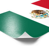 Impression Photo Drapeau du Mexique (Coin)