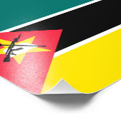 Impression Photo Drapeau du Mozambique (Coin)