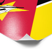 Impression Photo Drapeau du Mozambique (Coin)