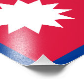 Impression Photo Drapeau du Népal (Coin)