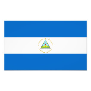 Impression Photo Drapeau du Nicaragua