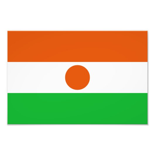 Impression Photo Drapeau du Niger (Devant)