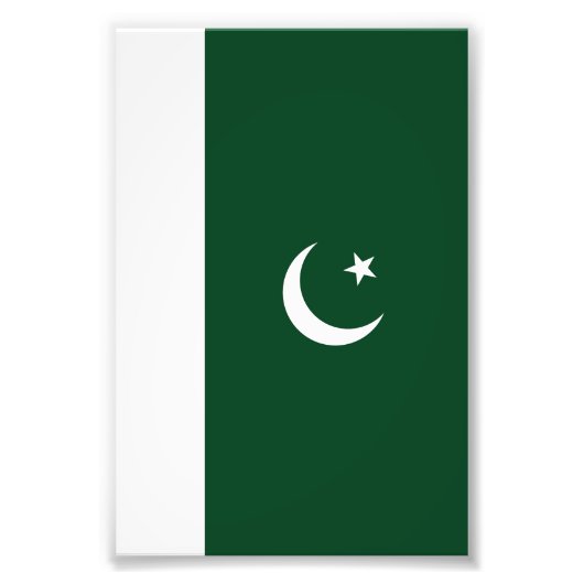 Impression Photo Drapeau du Pakistan (Devant)