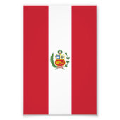Impression Photo Drapeau du Pérou (Devant)