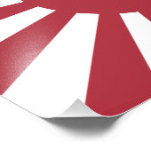 Impression Photo Drapeau du soleil levant impérial du Japon, Edo à (Coin)