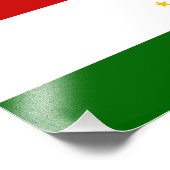 Impression Photo Drapeau du Tadjikistan (Coin)