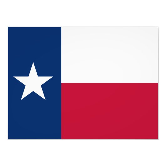 Impression Photo Drapeau du Texas (Devant)