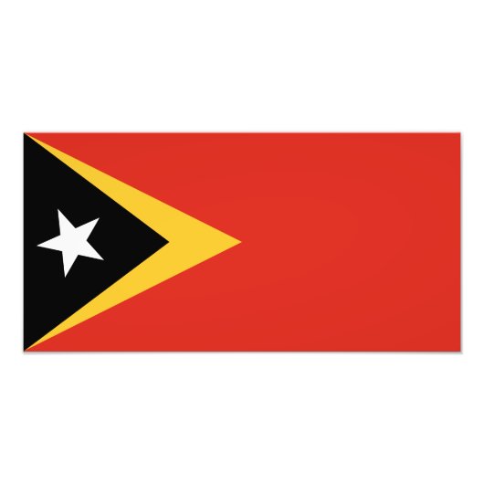Impression Photo Drapeau du Timor oriental (Devant)