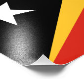 Impression Photo Drapeau du Timor oriental (Coin)