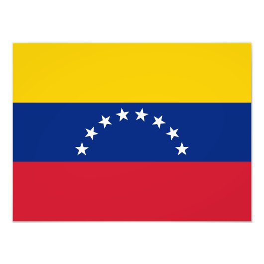 Impression Photo Drapeau du Venezuela (Devant)