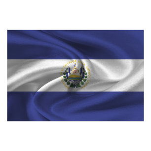 Impression Photo Drapeau El Salvador