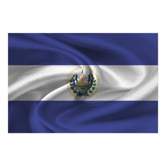 Impression Photo Drapeau El Salvador (Devant)
