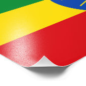 Impression Photo Drapeau Éthiopie (Coin)
