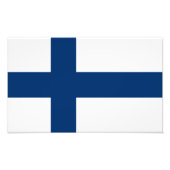Impression Photo Drapeau Finlande (Devant)