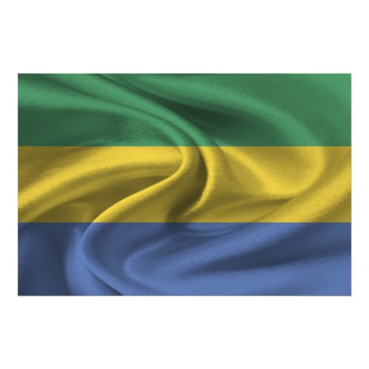 Impression Photo Drapeau Gabon (Devant)