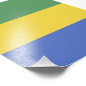 Impression Photo Drapeau Gabon (Coin)