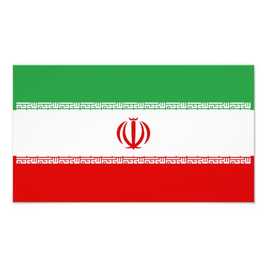 Impression Photo Drapeau Iran (Devant)