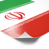 Impression Photo Drapeau iranien (Coin)