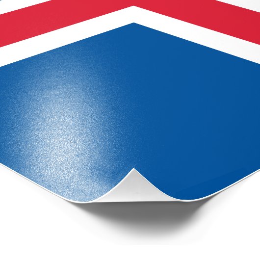 Impression Photo Drapeau Islande (Coin)