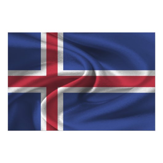 Impression Photo Drapeau Islande (Devant)