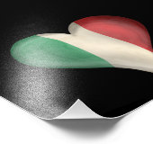 Impression Photo Drapeau Italien Dans Un Coeur (Coin)