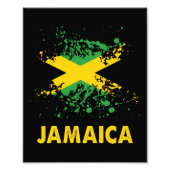 Impression Photo Drapeau jamaïcain Retro (Devant)