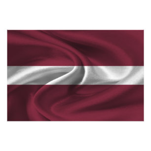 Impression Photo Drapeau Lettonie