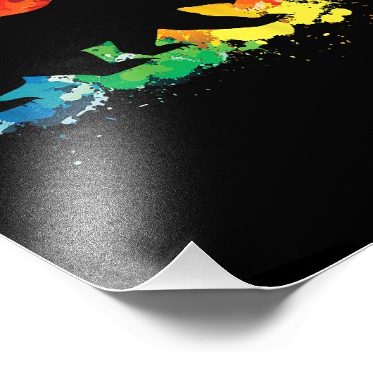 Impression Photo Drapeau LGBT Rainbow Pride Joyeuse Saint Valentin (Coin)