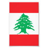 Impression Photo Drapeau libanais (Devant)