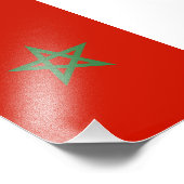 Impression Photo drapeau marocain (Coin)