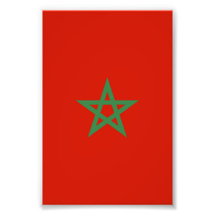 Impression Photo drapeau marocain