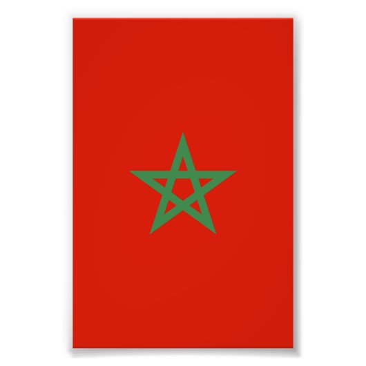 Impression Photo drapeau marocain (Devant)