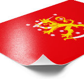 Impression Photo Drapeau médiéval de Finlande (Coin)