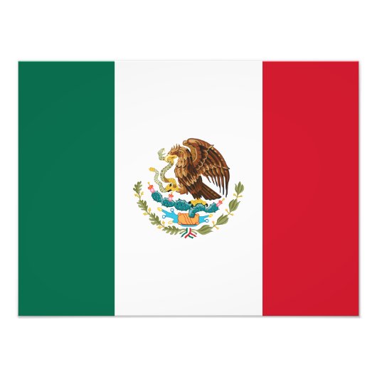 Impression Photo Drapeau Mexicain - Drapeau du Mexique (Devant)