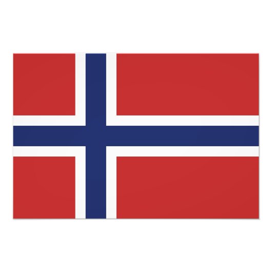 Impression Photo Drapeau norvégien (Devant)