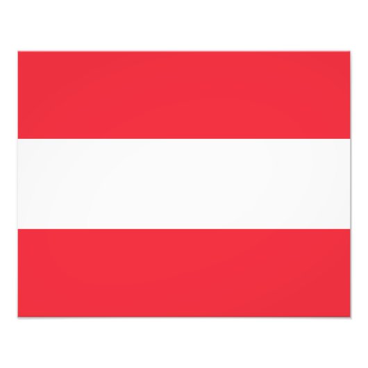 Impression Photo Drapeau patriotique autrichien (Devant)