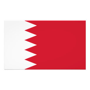 Impression Photo Drapeau patriotique de Bahreïn