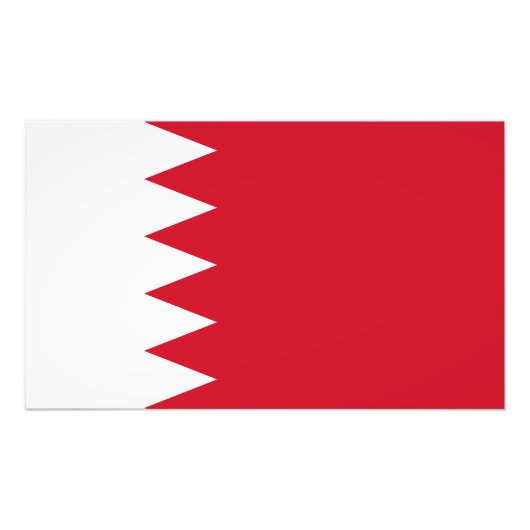 Impression Photo Drapeau patriotique de Bahreïn (Devant)