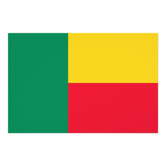 Impression Photo Drapeau patriotique du Bénin (Devant)