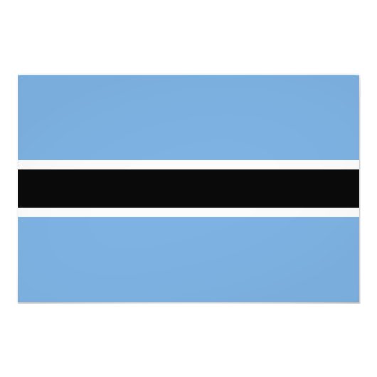 Impression Photo Drapeau patriotique du Botswana (Devant)