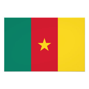 Impression Photo Drapeau patriotique du Cameroun