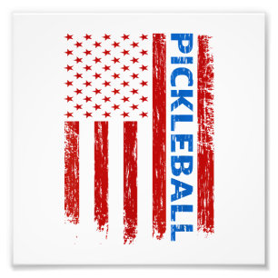 Impression Photo Drapeau Pickleball - Jeu de raquette Pickleball Am