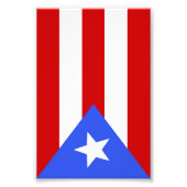 Impression Photo Drapeau Porto Rico (Devant)