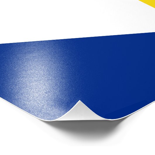 Impression Photo Drapeau Saba (Coin)