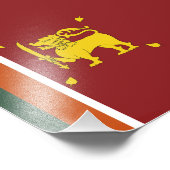 Impression Photo drapeau Sri Lanka (Coin)